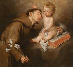 St Anthony and Baby Jesus